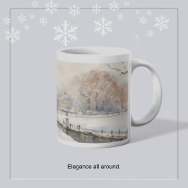 Elegant Winter Kensington Gardens London Mugg Jumbo Mugg