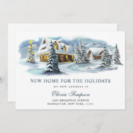 Elegant Winter Land Julens Flytta Meddelande