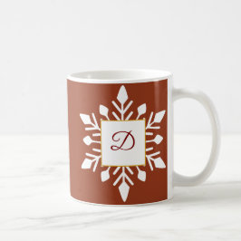 Elegant Winter Monogram Kaffemugg