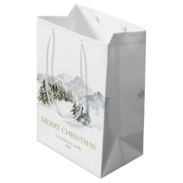 Elegant Winter Mountain Christmas (Baksidan Vinklad)