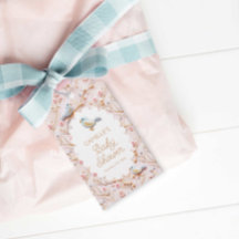 Elegant Winter Rosa Blommigt Girl Baby Shower