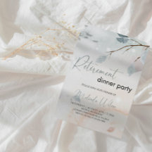 Elegant Winter Snowfall Retirement Party