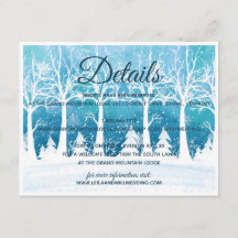 Elegant Winter Wedding turcoise Blue