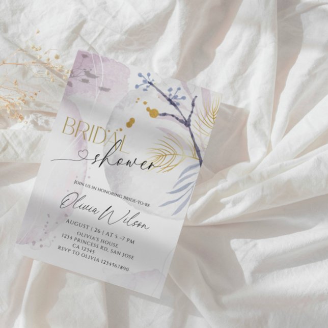 Elegant Winter Wonderland Bridal Shower Party Inbjudningar (Skapare uppladdad)