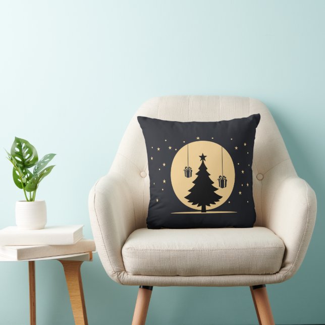Elegant Winter Wonderland Decorative jul Kudde (Stol)