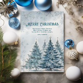 Elegant Winter Wonderland jul-Helgdag Card Julkort