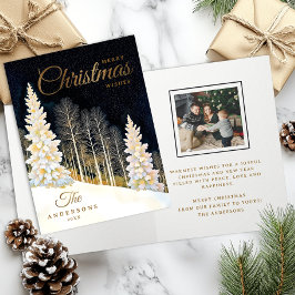 Elegant Winter Wonderland-julkort Kort