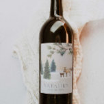 Elegant Winter Woodland Baby Shower Vinflaska Etikett<br><div class="desc">Om man ser med charm förvandlas dessa märken varje vin flaska till en utmärkt dekoration, vilket ger en fantastisk blandning av stollig och sofistikering. Skarpt skogsfoto är perfekt för att fånga en vinter-skogs magi. Dessa etiketter förvandlar ett vanligt flaska i vin till en minnesvärd keepé för era gäster. Höj evenemanget...</div>