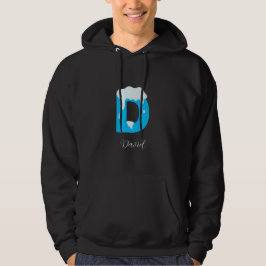 Elegant Winters design av bokstaven D Hoodie