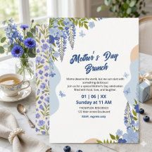 Elegant Wisteria Blommig Morsdagsbrunch