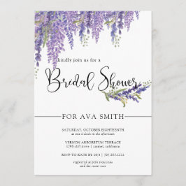 Elegant Wisteria träd Möhippa Inbjudningar