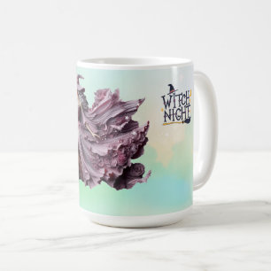 Elegant Witch Night Enchanting Halloween Witch Mug Kaffemugg