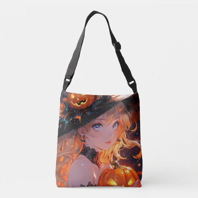 Elegant Witch & Snöre Tote Axelväska (Baksida)