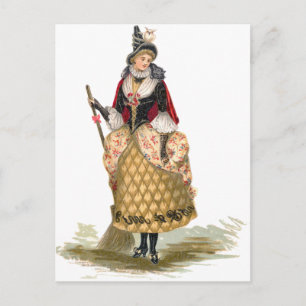 Elegant Witch Vykort