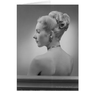 Elegant Woman Hälsningskort