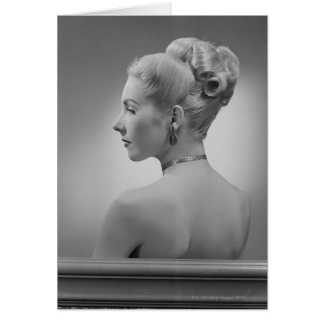 Elegant Woman Hälsningskort (Framsidan)