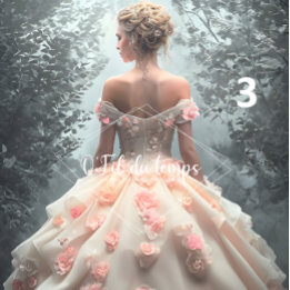 Elegant Woman in Opulent Ball Gown