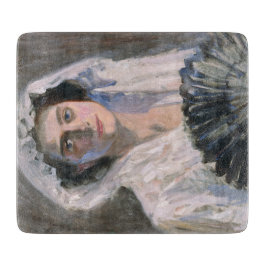 Elegant Woman med Black Fläkt (Fujishima Takeji)