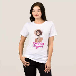 Elegant Woman Porträtt T Shirt