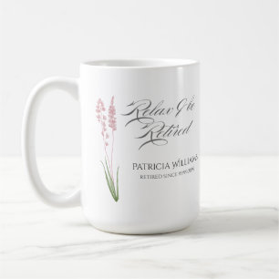 Elegant Womans Pastel Wildblomma Pension Party Kaffemugg