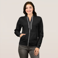 Elegant Women Black Hoodie / Anpassa
