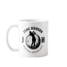 Elegant Women Golf Monogram Design