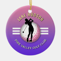 Elegant Women Golfer Design