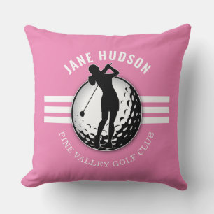 Elegant Women Golfer Design Kudde