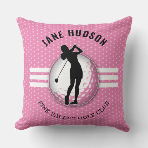 Elegant Women Golfer Design Kudde