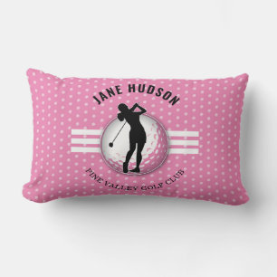 Elegant Women Golfer Design Lumbarkudde