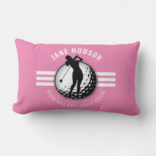 Elegant Women Golfer Design Lumbarkudde