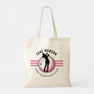Elegant Women Golfer Design Tygkasse