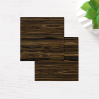 Elegant Wood 2 Fyrkantigt Visitkort