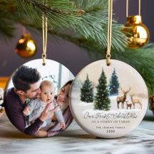 Elegant Woodland Family of Tre Photo jul