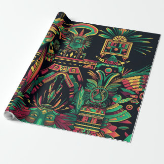 Elegant Wrap för ’Ancestral Paradigm’ Matte Gift Presentpapper