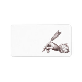 Elegant Writer's Hand for Calligrapher, Author etc Adressetikett