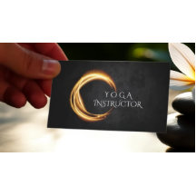 Elegant YOGA Black & Guld ZEN Symbol Glowing Light