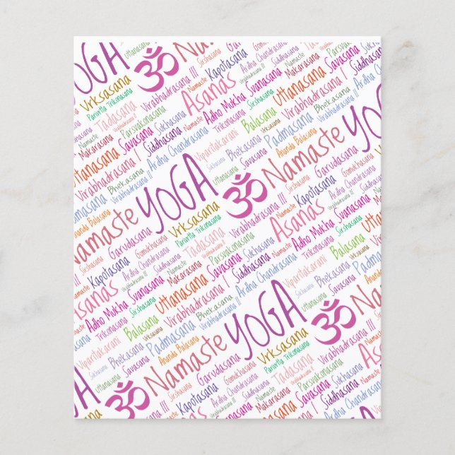 Elegant Yoga Flygblad (Framsidan)