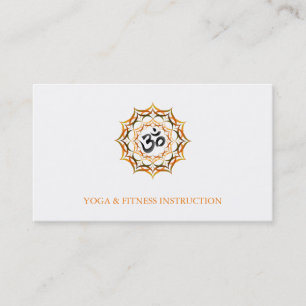 Elegant Yoga för lotusblommablommalogotyp Visitkort