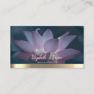 Elegant Yoga Stilig Lotus Visitkort