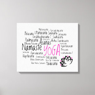 Elegant Yogadekor Canvastryck