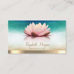 Elegant yogainstruktör Lotus Visitkort