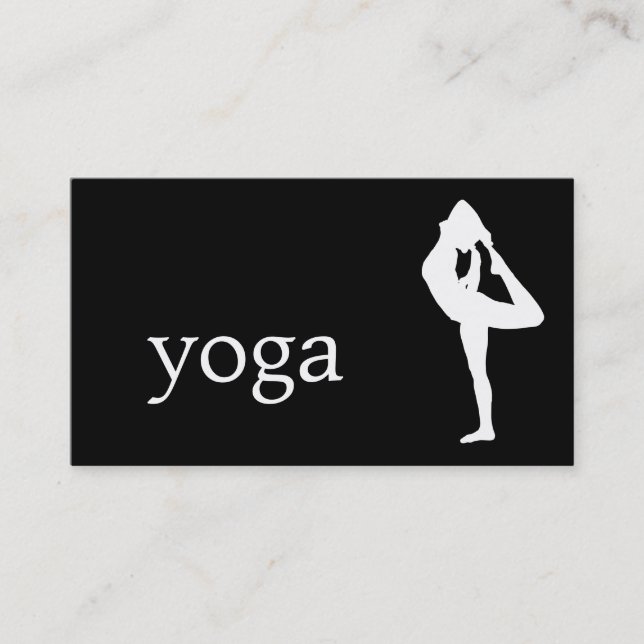 Elegant yogainstruktör visitkort (Framsida)