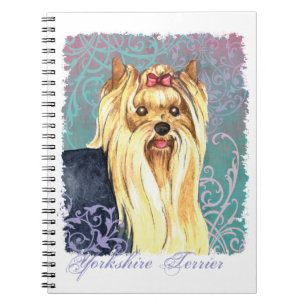 Elegant Yorkie Anteckningsbok Med Spiral