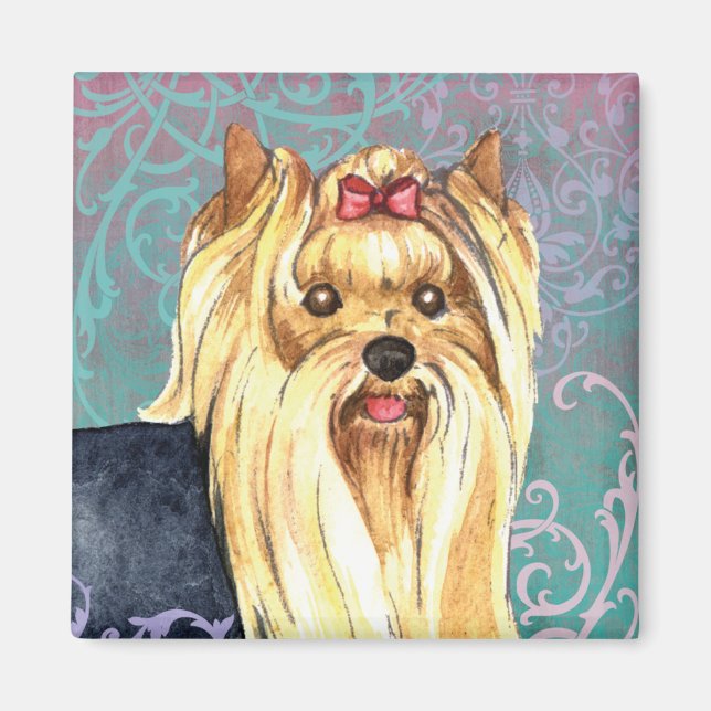 Elegant Yorkie Magnet (Framsidan)
