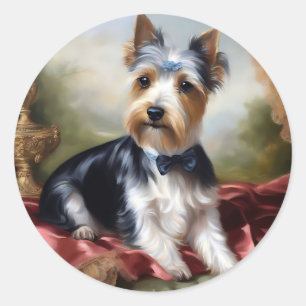 Elegant Yorkshire Terrier Beauty Runt Klistermärke