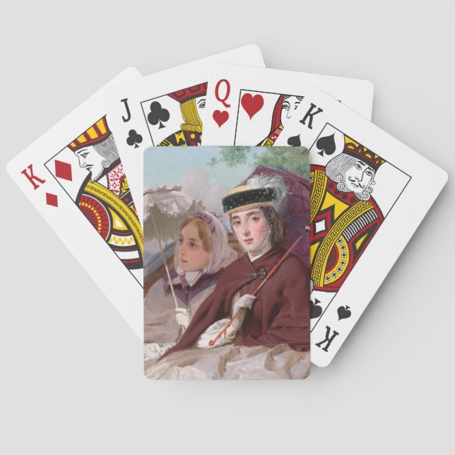 Elegant Young Dam Riding in a Carriage Casinokort (Baksidan)