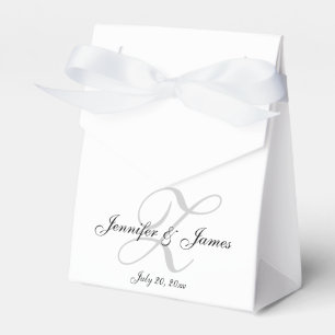 Elegant Z Monogram Bröllopsfavoritboxar Presentaskar