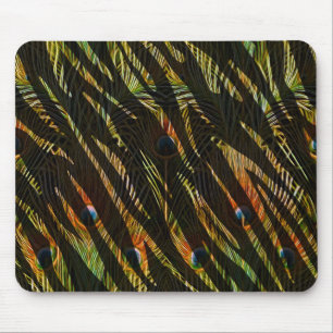 Elegant Zebra Rand Animal Print Peacock Feathers Musmatta