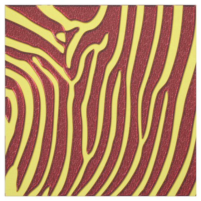 Elegant Zebra tryck Fabric Tyg (Prov)